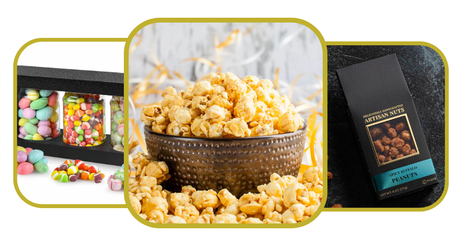 The Northern York Wrestling teams sold popcorn, artisan nuts, and freeze dried candy with Gold Athletics.