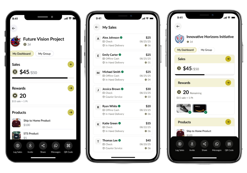 Image showing the Gold Athletics app features.