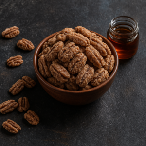 maple roasted pecans