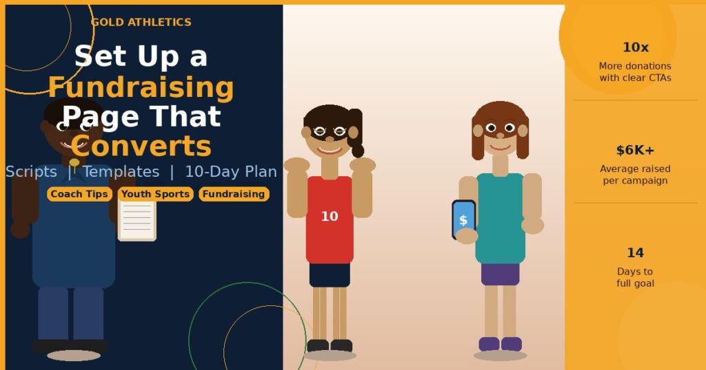 sports team fundraising page that converts