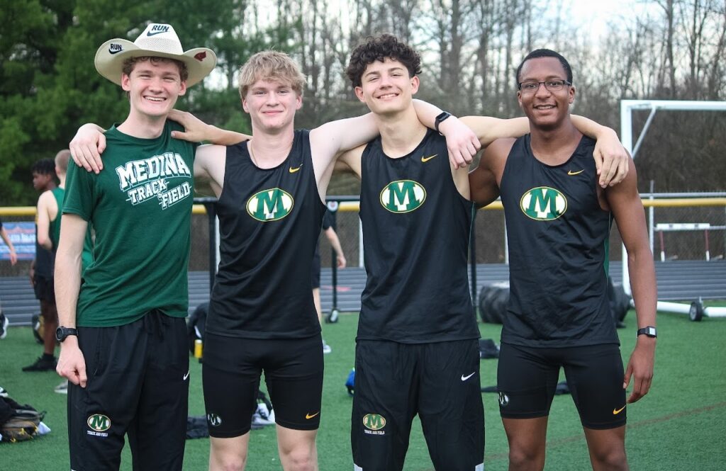 Players from the Medina Track Boys team.